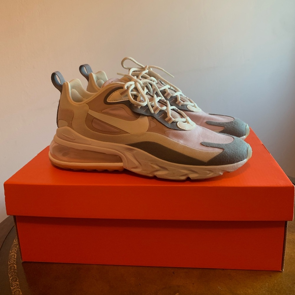 Nike Air Max 270 React (Plum Chalk Stone Mauve (Women's))